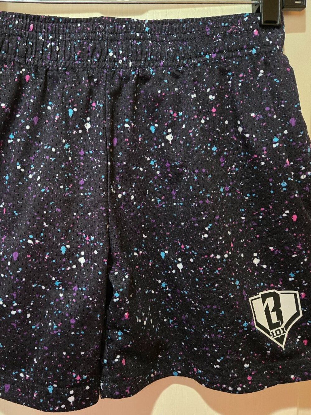 Baseball Lifestyle 101 - B101 - Splatter Shorts - Galaxy - Size Youth Large -EUC